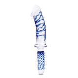 11" Realistic Double Ended Glass Dildo with Handle