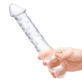 12 Inch Double Ended Glass Dildo with Anal Beads