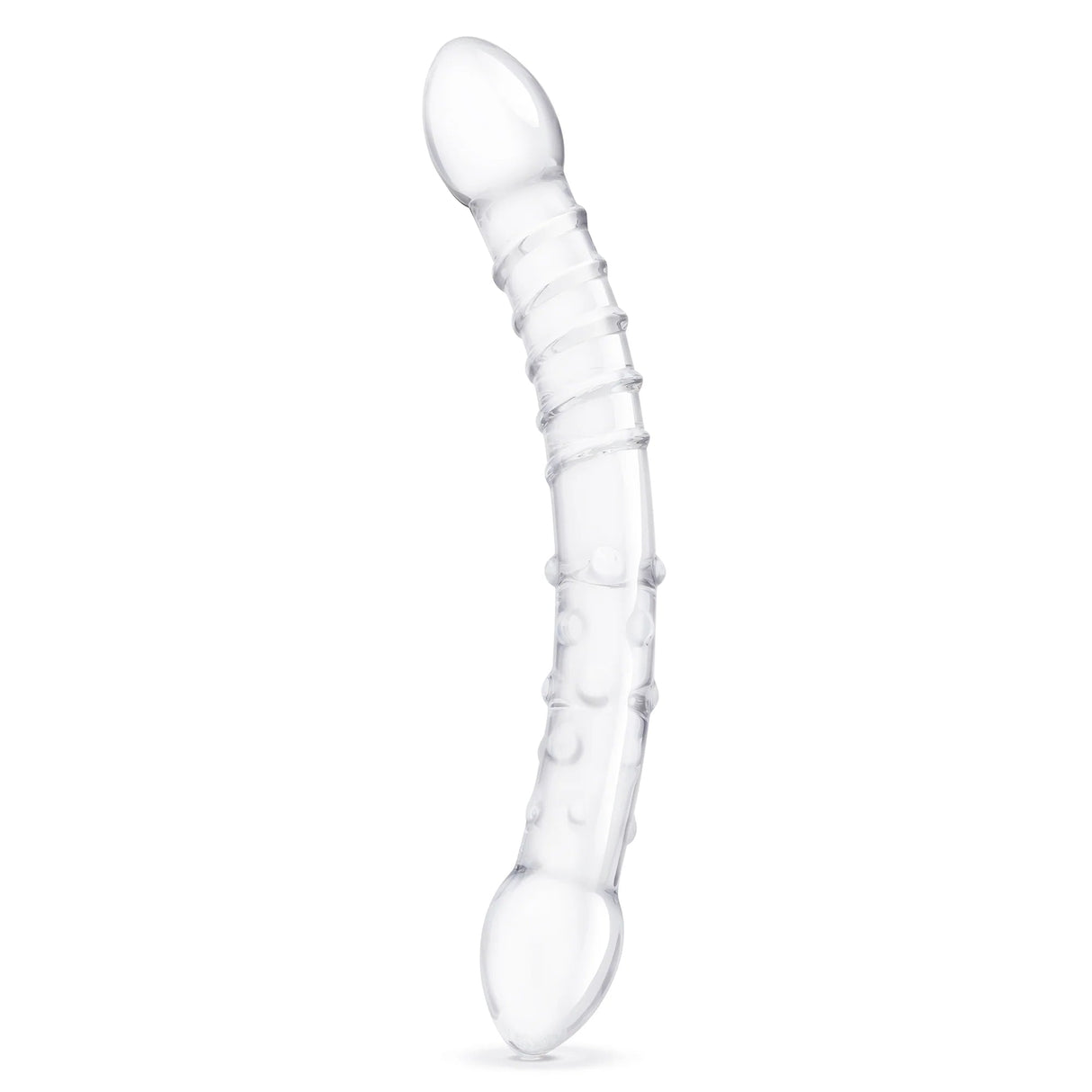 12 Inch Girthy Double Trouble Glass Dildo