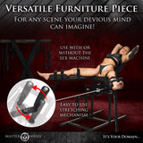 Leg Spreader Obedience Chair with Sex Machine