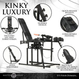 Leg Spreader Obedience Chair with Sex Machine