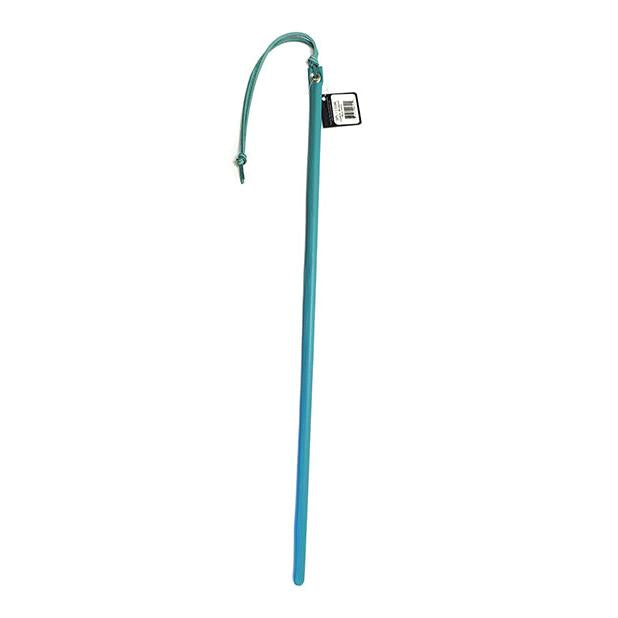 24 Inch Leather Wrapped Cane - Blue
