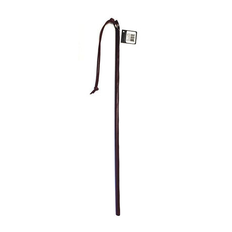 24 Inch Leather Wrapped Cane - Burgundy