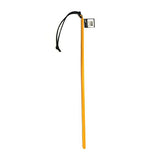 24 Inch Leather Wrapped Cane - Yellow