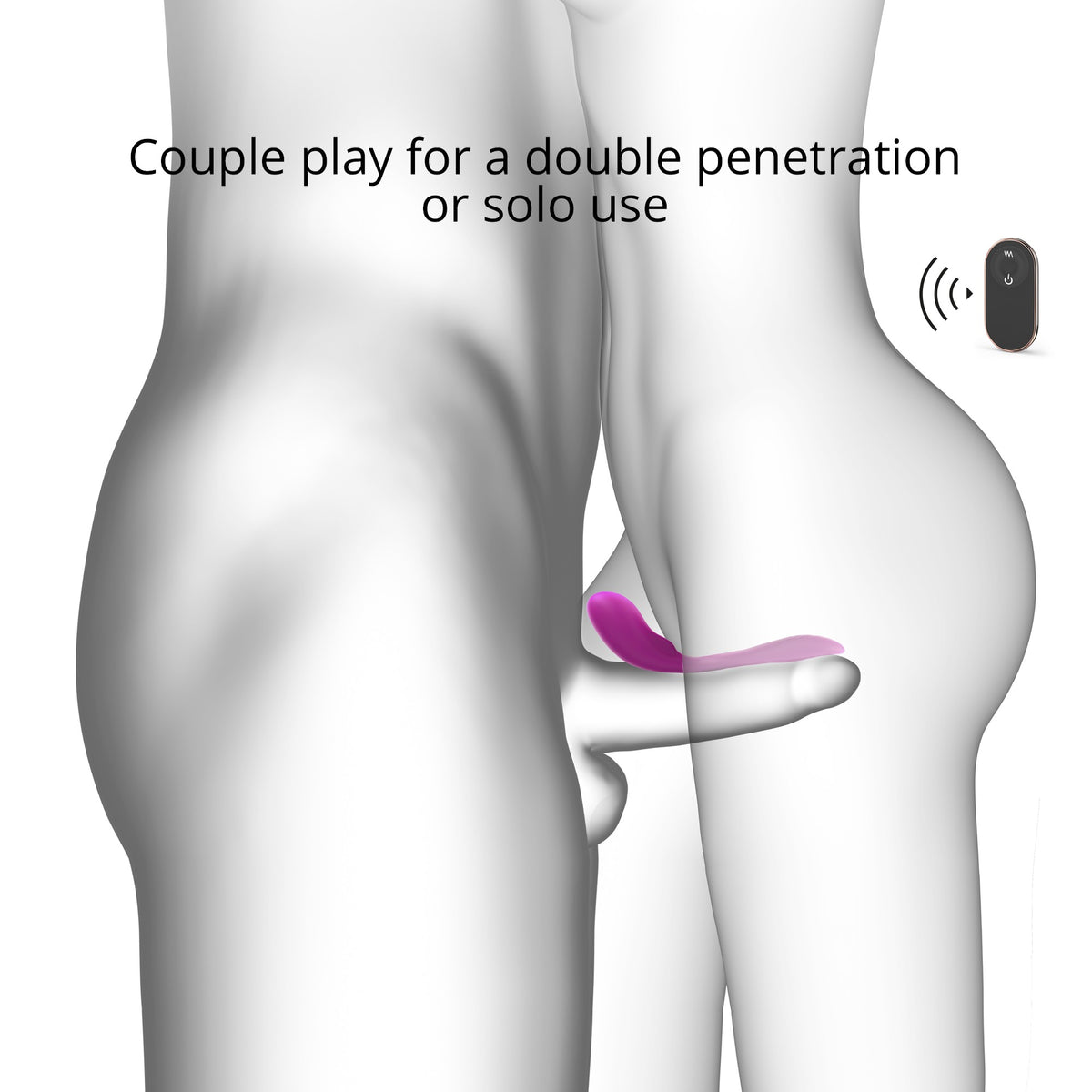 Love To Love Match Up Couples Vibrator in Sweet Orchid