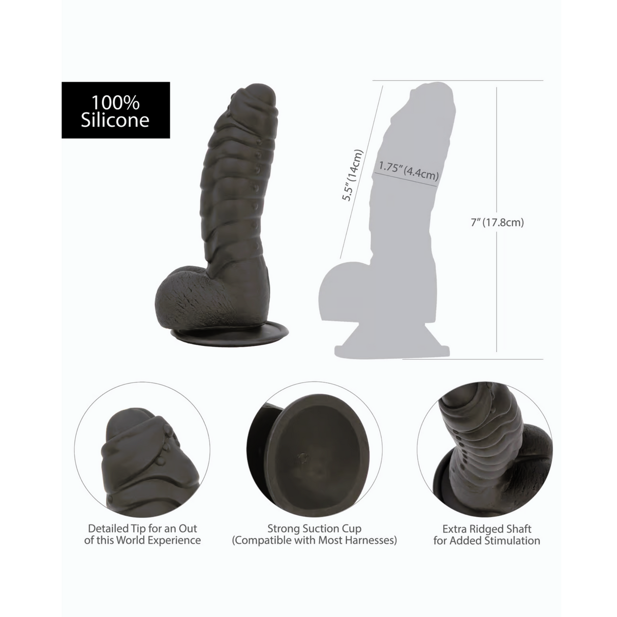 Addiction Ben 7 Inch Silicone Dildo