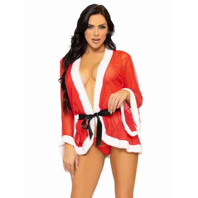3-Piece Santa Robe and G-String Set