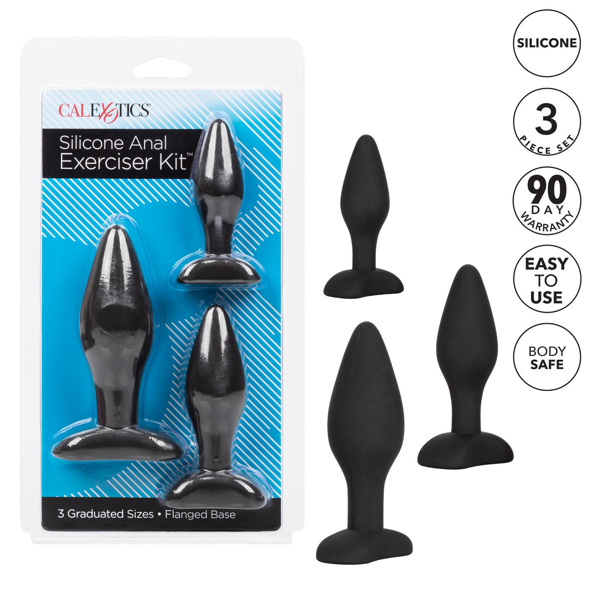 3 Piece Silicone Anal Exerciser Kit