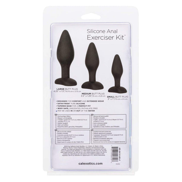 3 Piece Silicone Anal Exerciser Kit