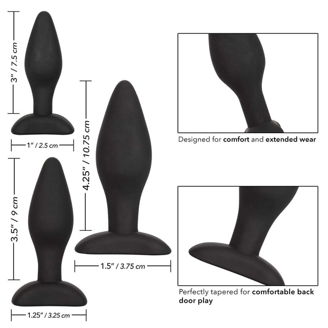 3 Piece Silicone Anal Exerciser Kit