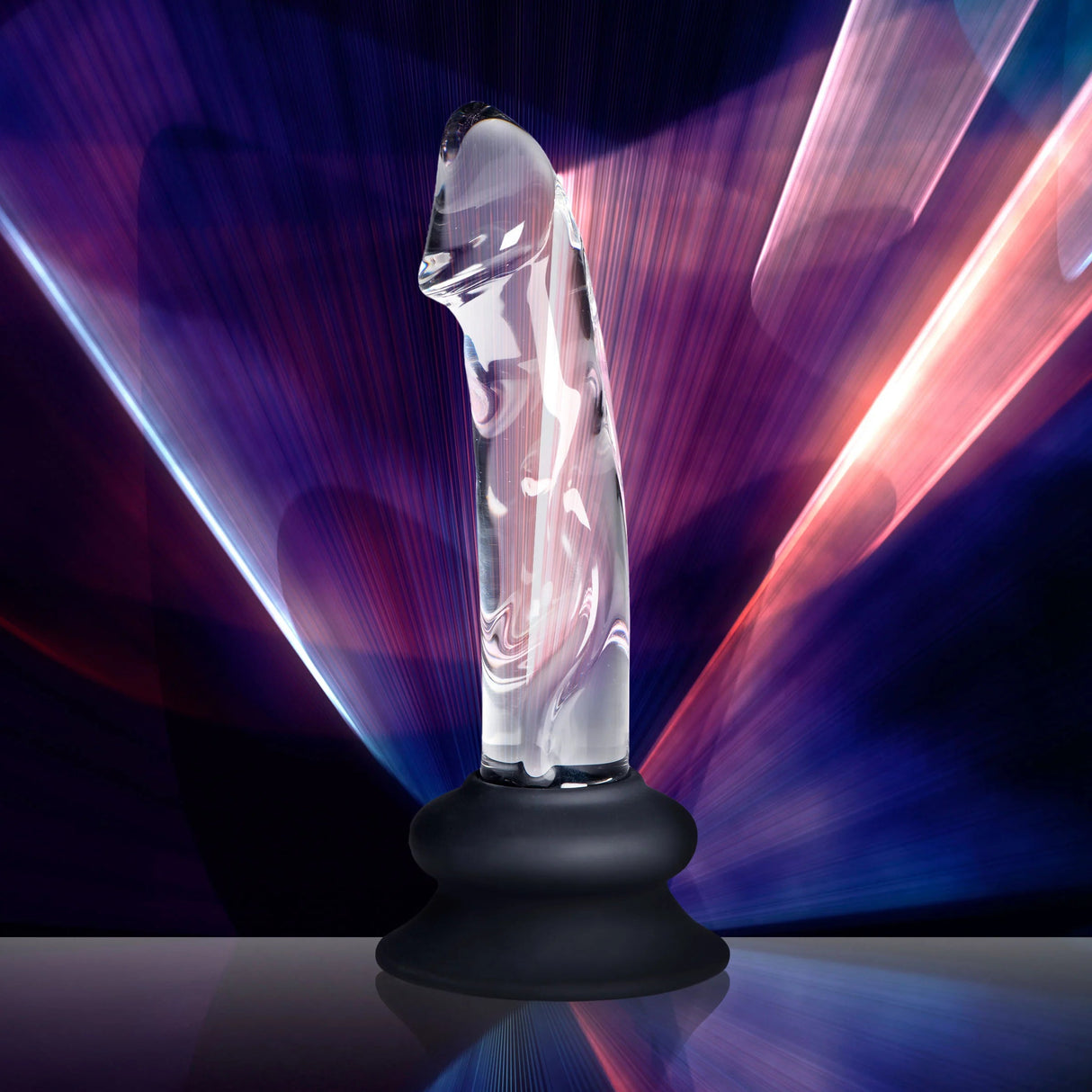 5.6 Inch Glass Dildo with Silicone Base