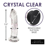 5.6 Inch Glass Dildo with Silicone Base