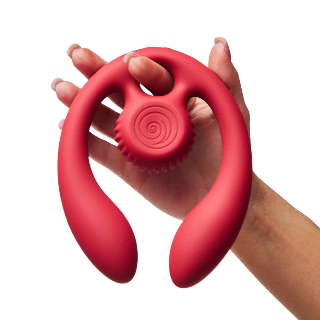 SVibe Snail GIZI Duo Couples Stimulator in Burgundy