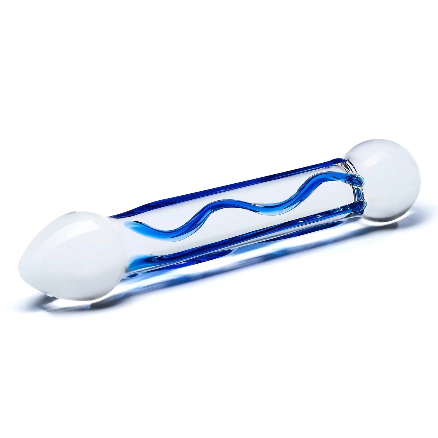 6.5 Inch Tip Textured Glass Dildo