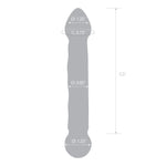 6.5 Inch Tip Textured Glass Dildo