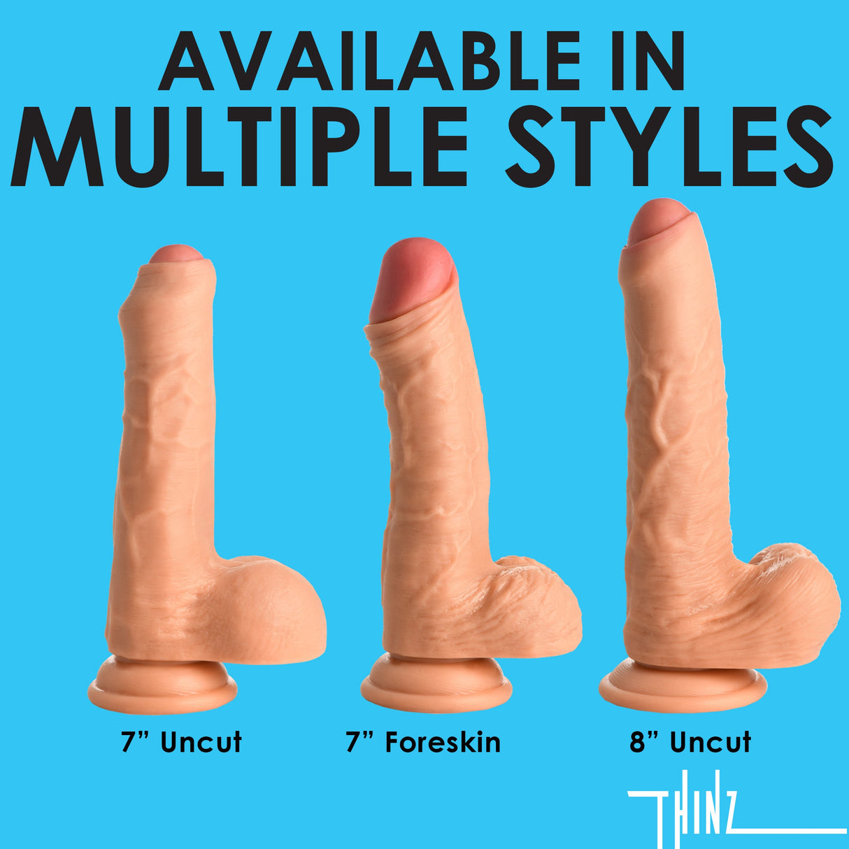 7 Inch Uncut Dildo with Balls