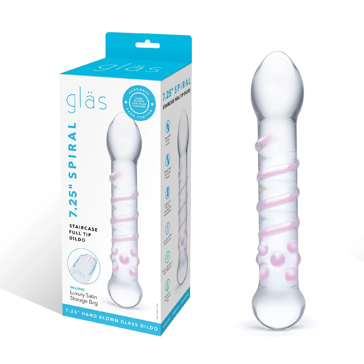 7.25 Inch Spiral Staircase Full Tip Dildo