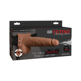 7.5 Inch Realistic Hollow Squirting Strap-On Dildo with Balls