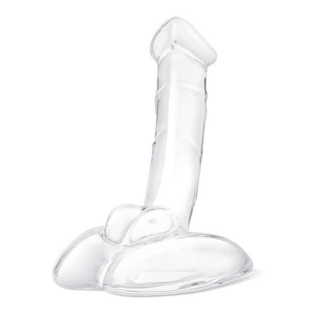 7.5 Inch Rideable Standing Glass Cock With Stability Base