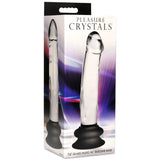 7.6 Inch Glass Dildo with Silicone Base