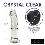 7.6 Inch Glass Dildo with Silicone Base