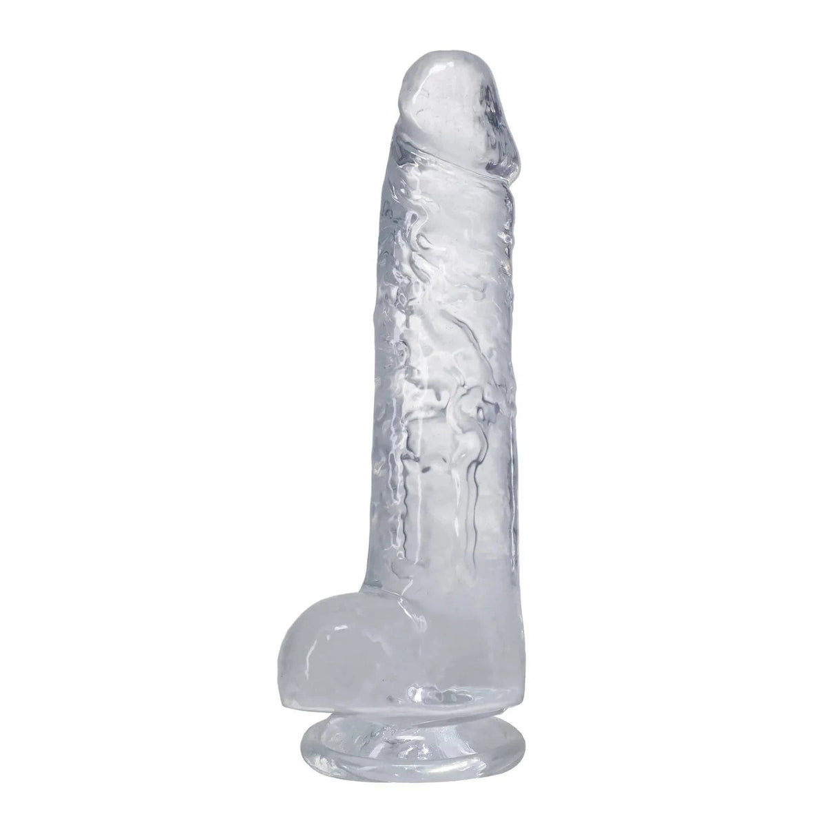 8 Inch Clear Dildo in a Bag