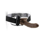 8 Inch Vibrating Hollow Strap-On