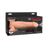 9 Inch Hollow Squirting Realistic Strap-On with Balls