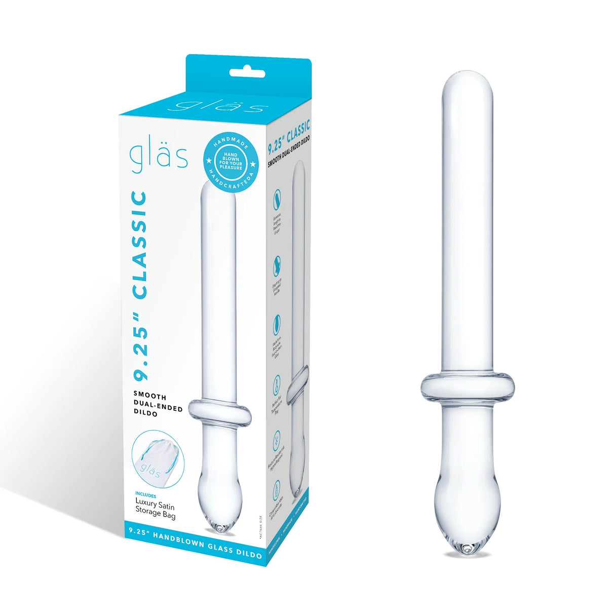 9.25 Inch Classic Smooth Dual-Ended Dildo