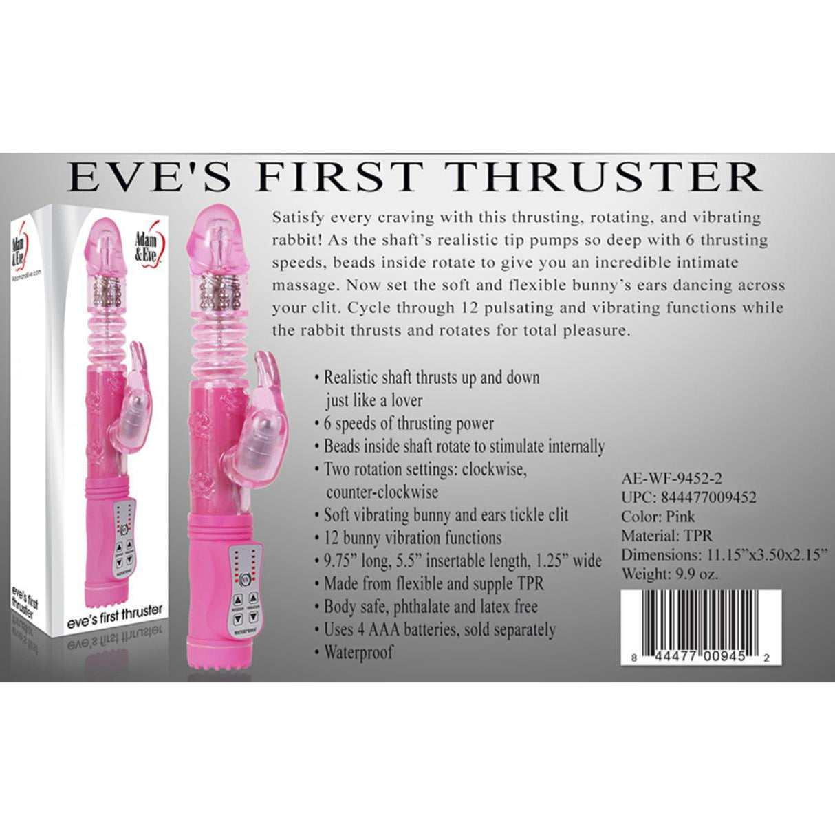 Adam & Eve Eve's First Thruster