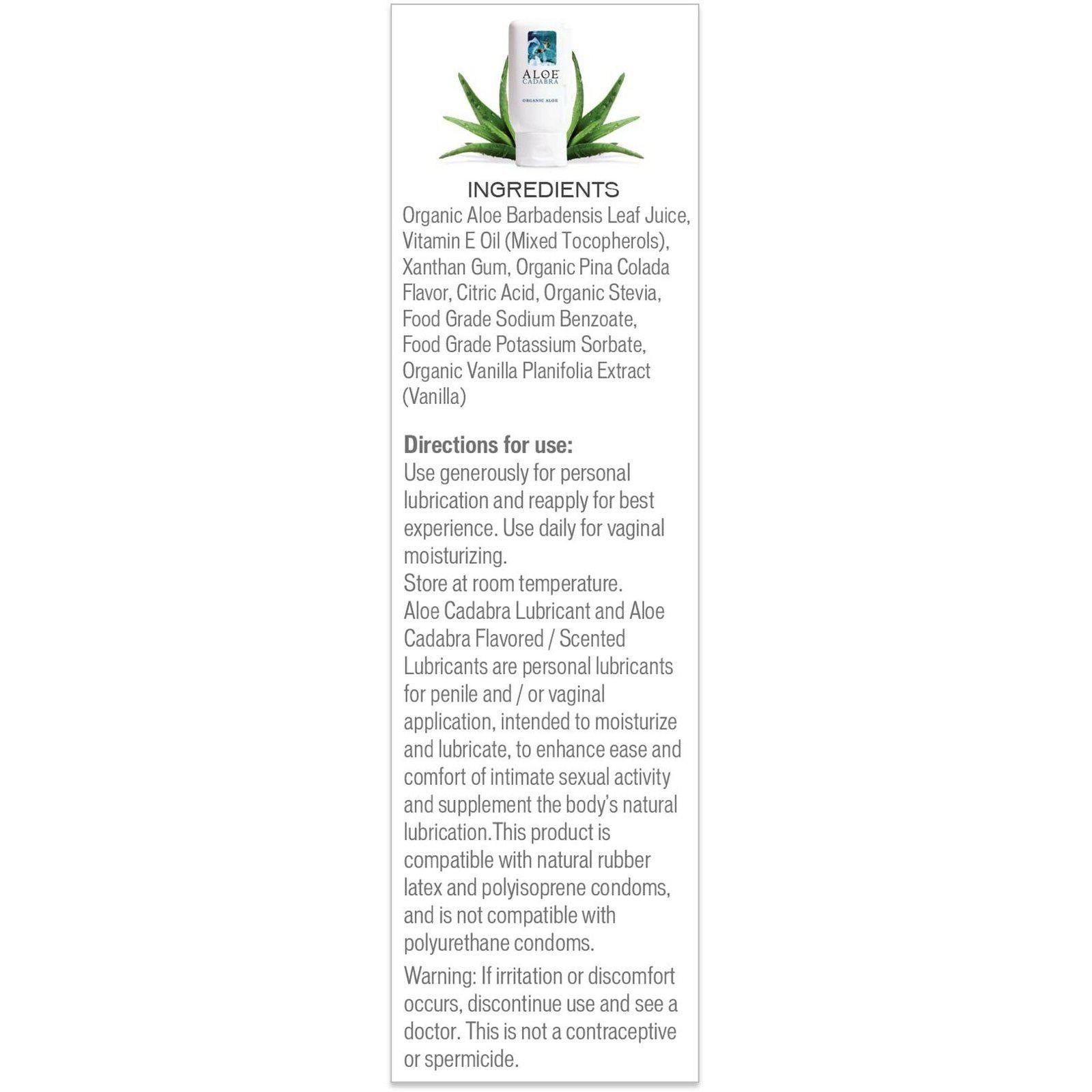 Aloe Cadabra Organic Lubricant