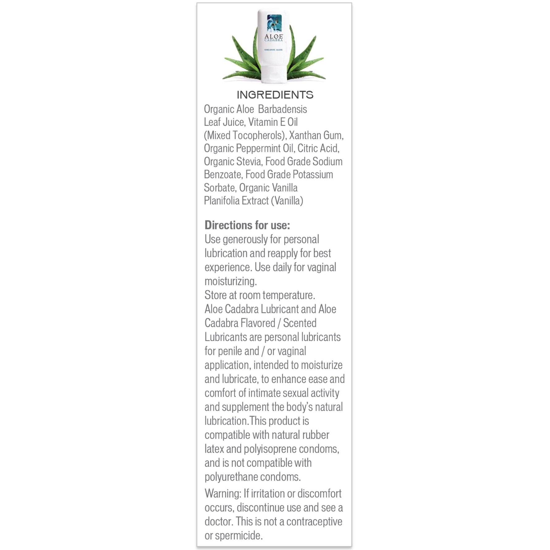 Aloe Cadabra Organic Lubricant