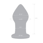 Amethyst Rain Glass Anal Butt Plug