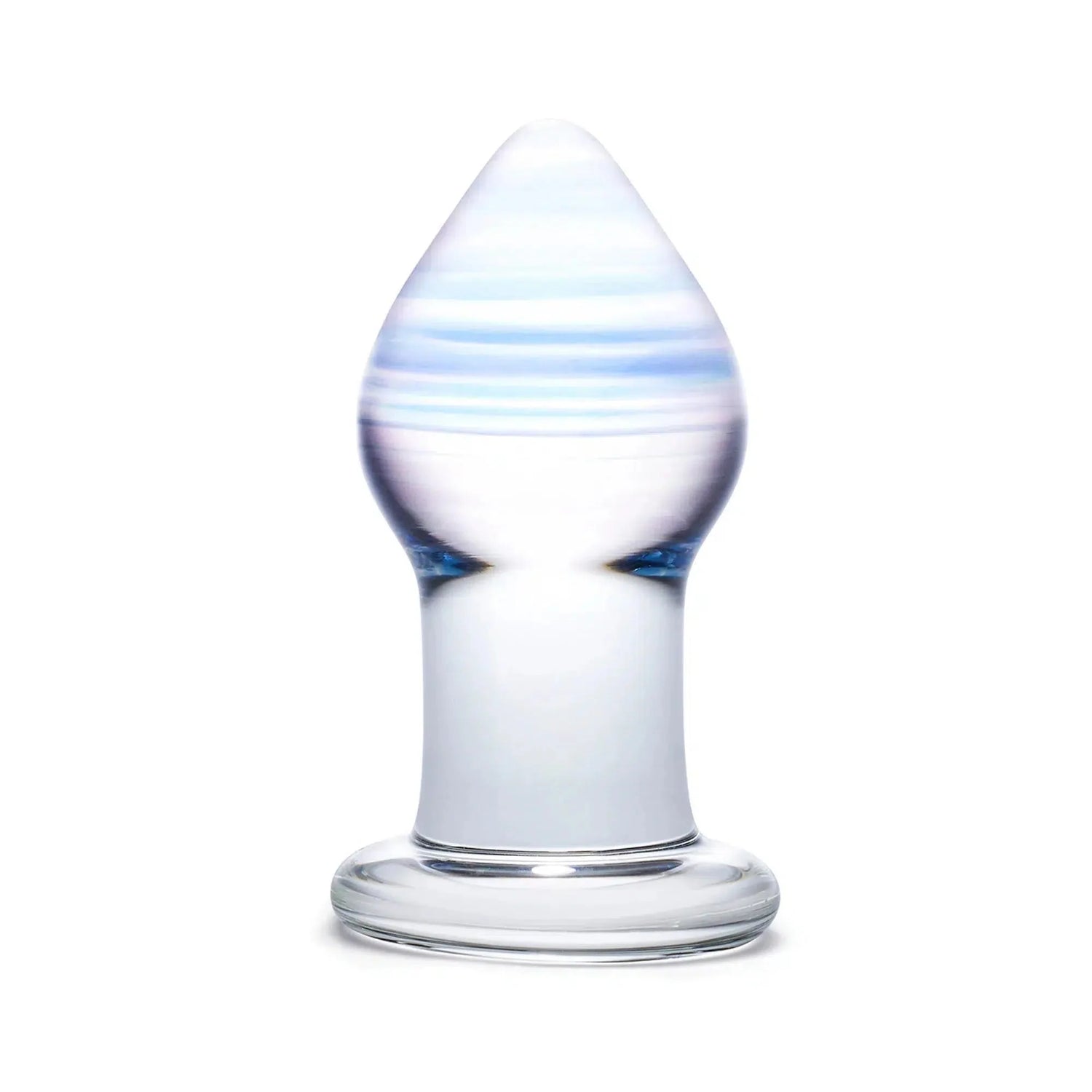 Amethyst Rain Glass Anal Butt Plug