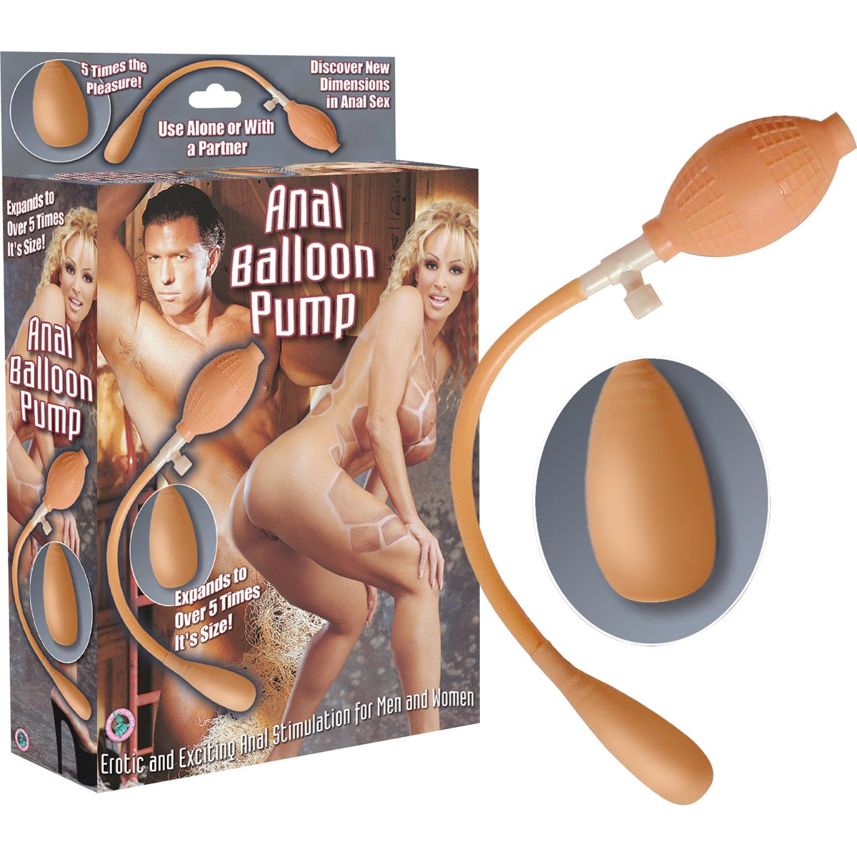 Anal Balloon Inflatable Butt Plug
