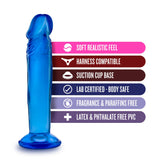 B Yours Sweet N' Small Blue 6 Inch Dildo