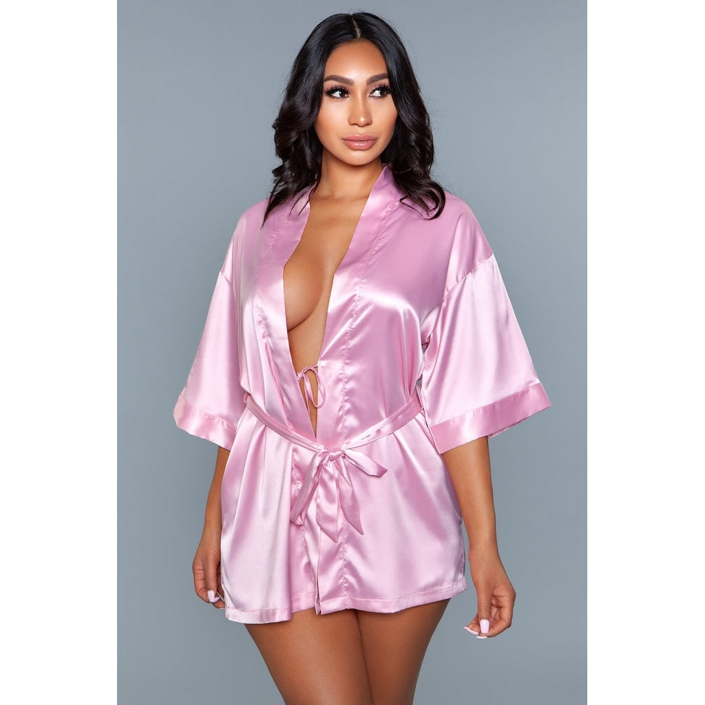 BeWicked Satin Robe - Queen