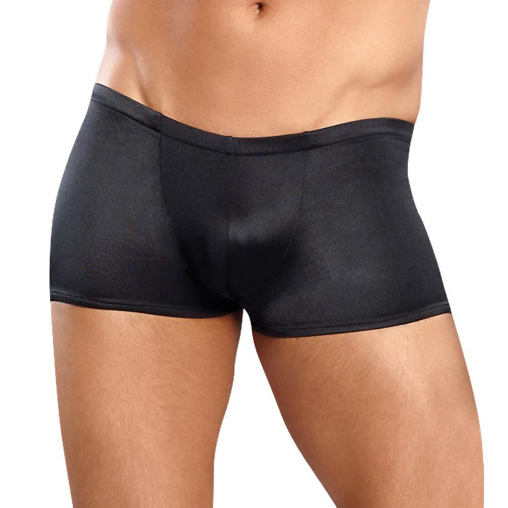 Black Smooth Satin Pouch Brief