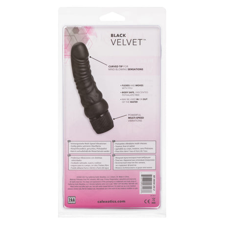 Black Velvet Veined Dong