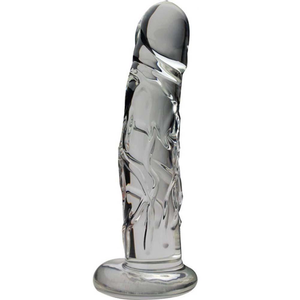 Blown Realistic Glass Dildo Toy