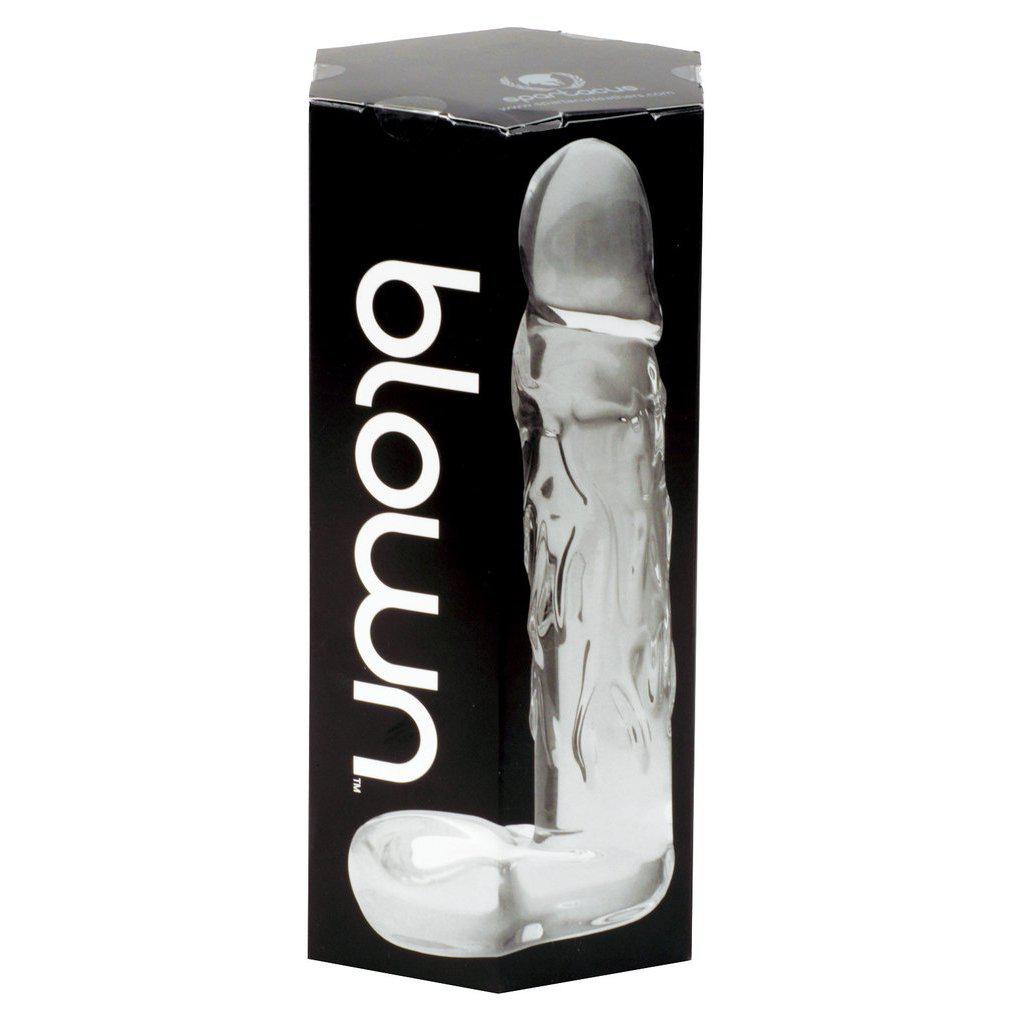 Blown Realistic Glass Dildo Toy