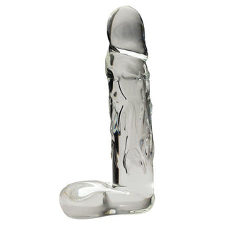 Blown Realistic Glass Dildo Toy