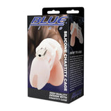 Blue Line Silicone Chastity Cage