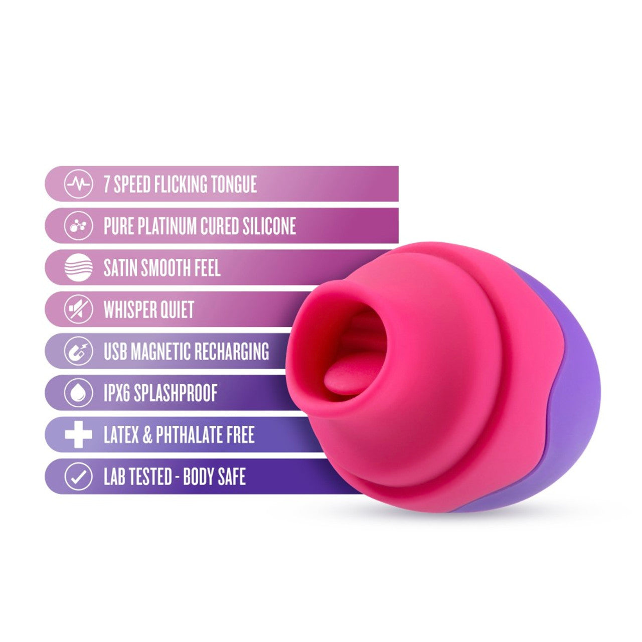 Blush Aria Flutter Tongue Silicone Clitoral Vibrator