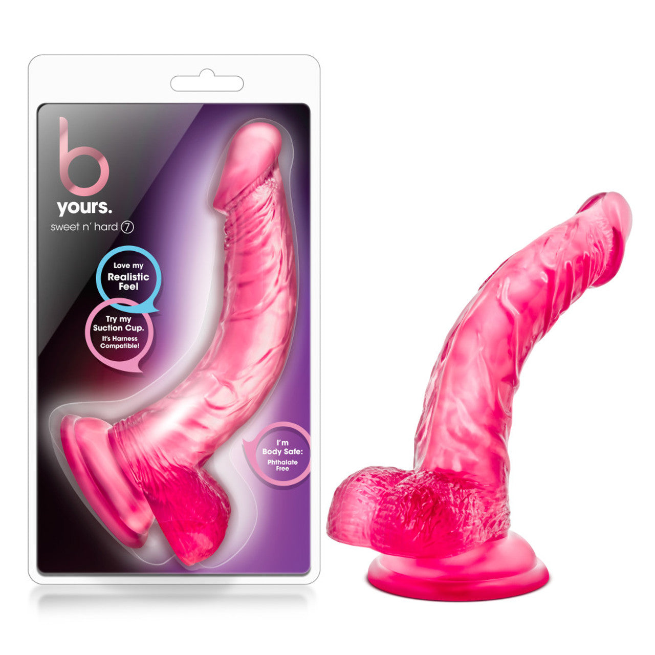 Blush B Yours Sweet n' Hard 7 Dildo with Suction Cup