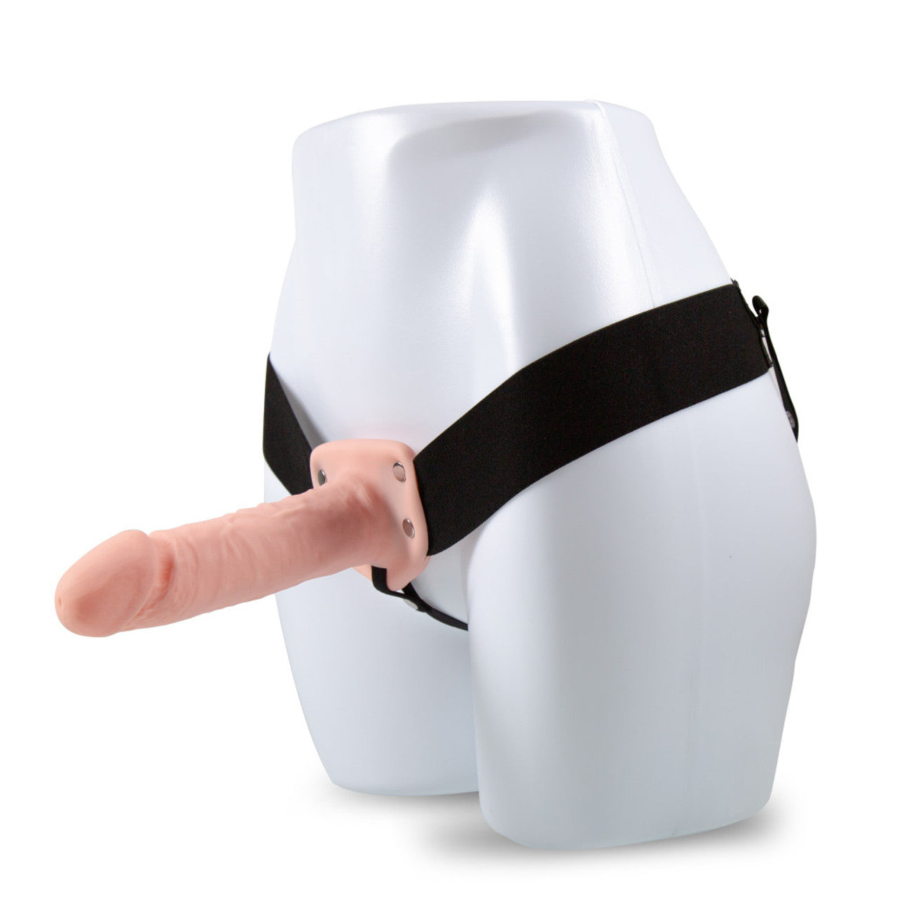 Blush Dr. Skin 7 Inch Realistic Hollow Dildo Strap-On