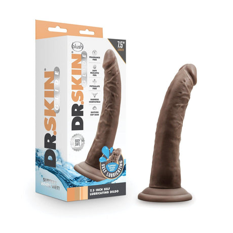 Blush Dr. Skin Glide 7.5 Inch Self Lubricating Dildo