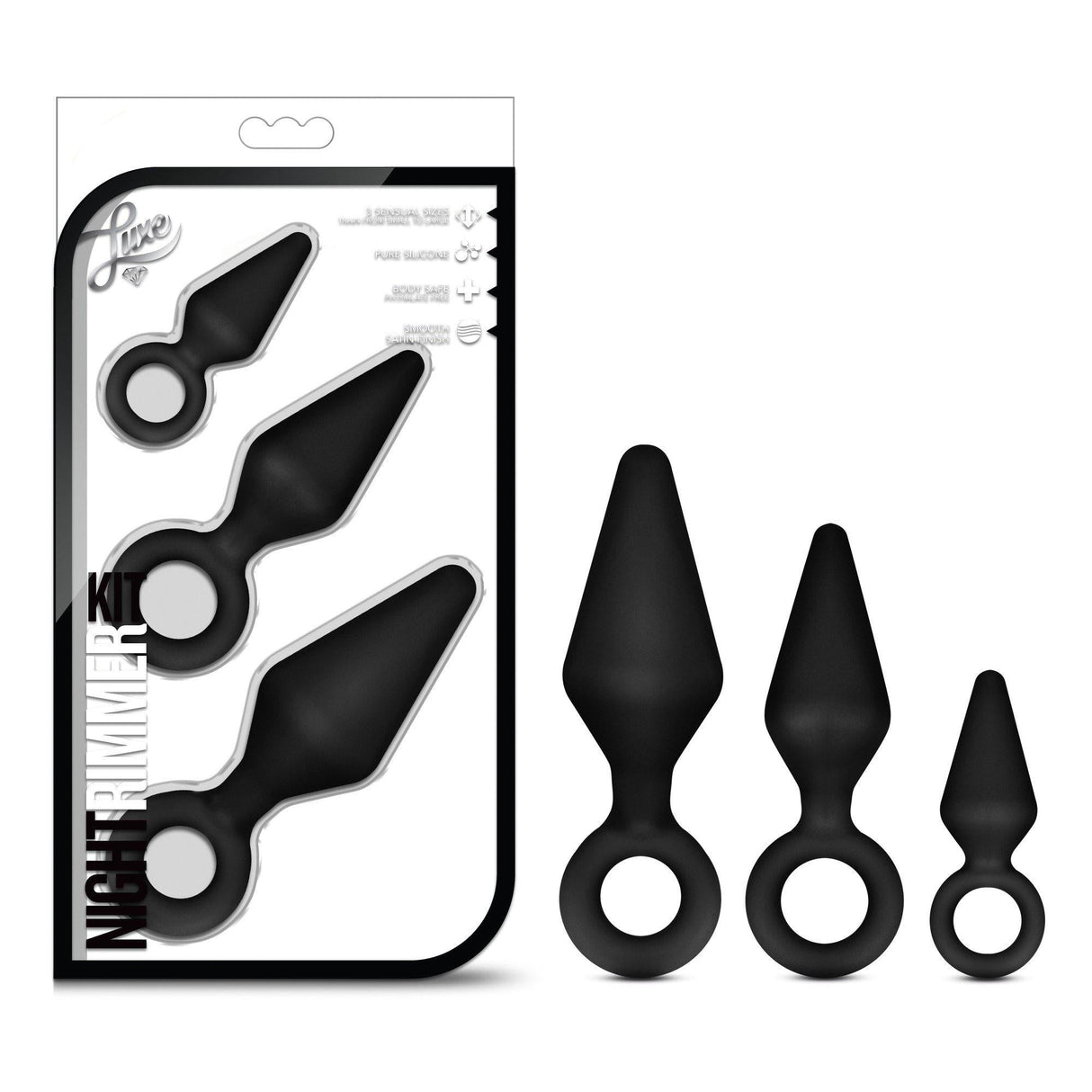 Blush Luxe Night Rimmer Butt Plug Kit