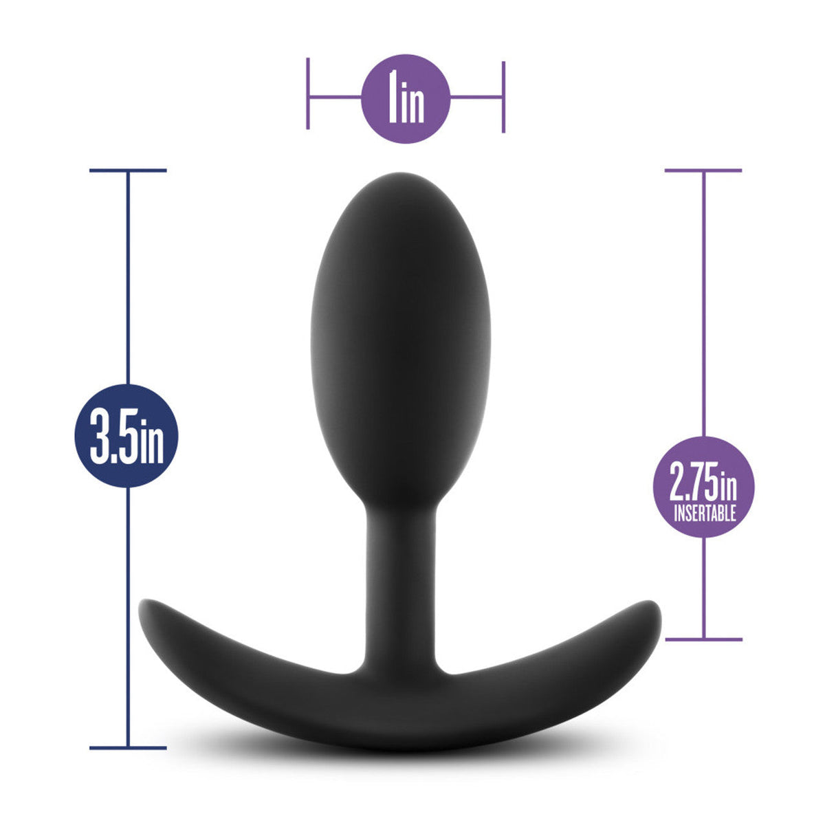 Blush Luxe Slim Vibrating Butt Plug