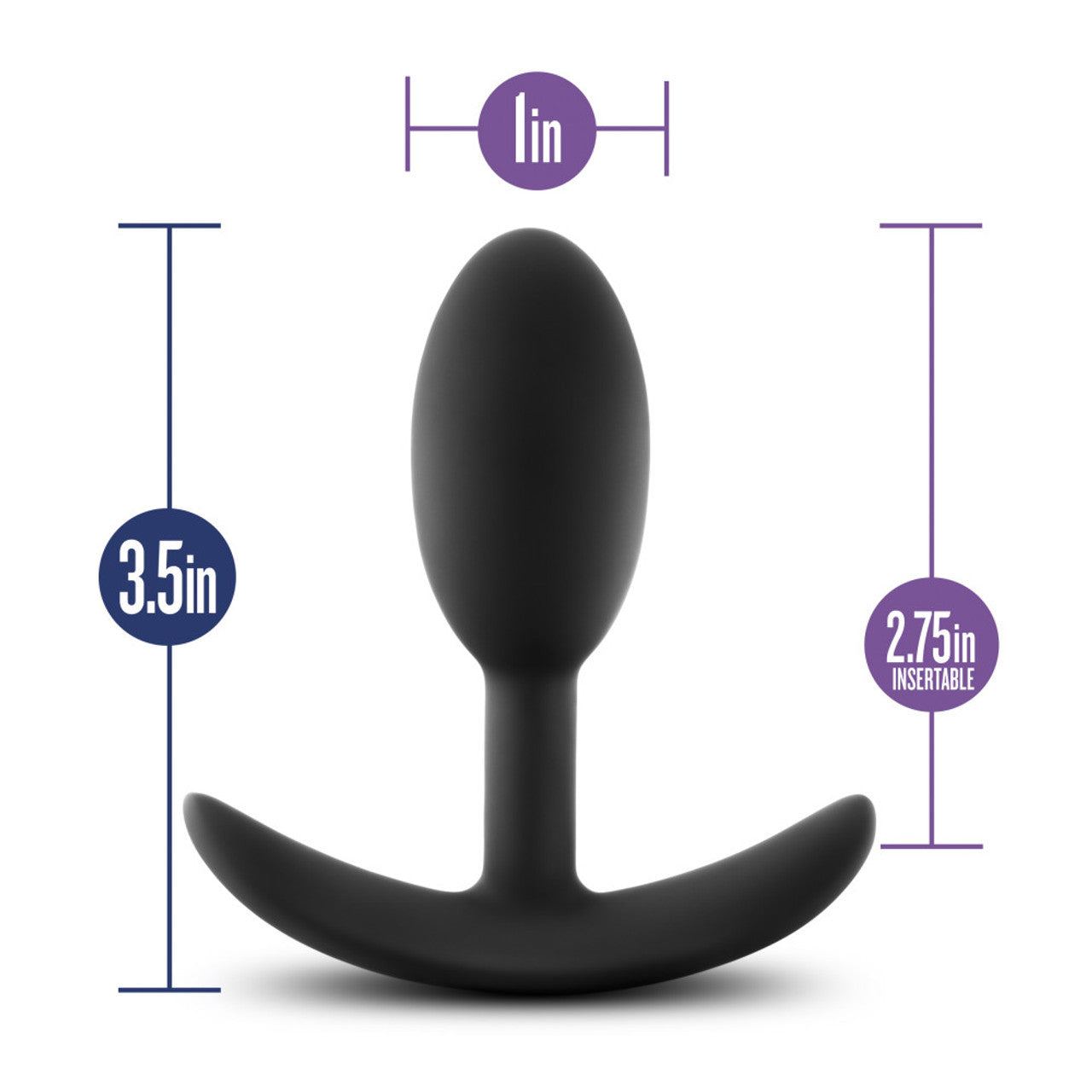 Blush Luxe Slim Vibrating Butt Plug